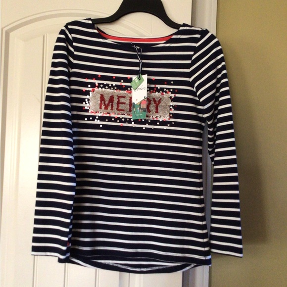 🆕JOULES HARBOUR LUXE MERRY STRIPED KNIT TOP(Sz 2) - Picture 8 of 16
